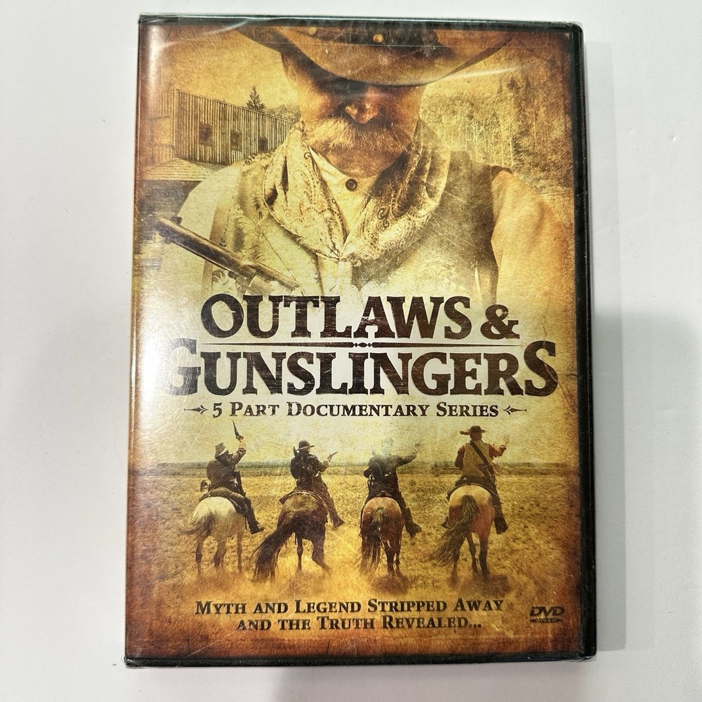 Outlaws & Gunslingers DVD NEW Sealed 5 Part Documentary Jesse James Wyatt Earp